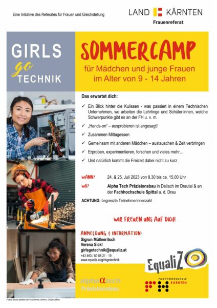 „Girls go Technik“ – Sommercamp im Drautal
