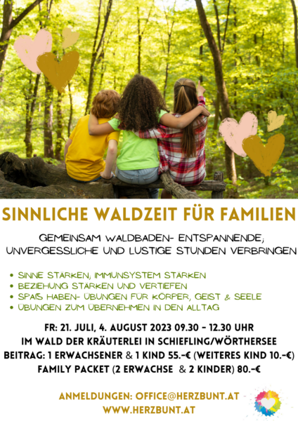 Sinnliche WALDZEIT für FAMILIEN (halbtags)