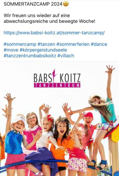 Sommer-Tanz-Camp mit Babsi Koitz