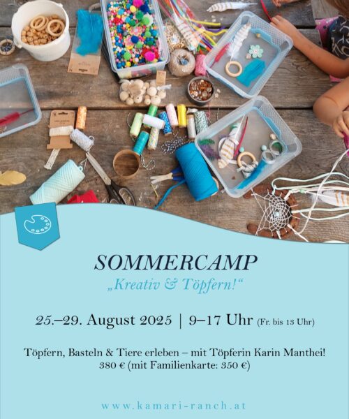 Sommercamp „Kreativ&Töpfern“